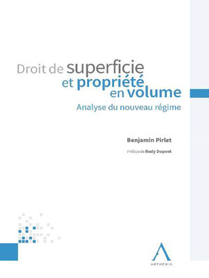 cover image of Droit de superficie et propriété en volume